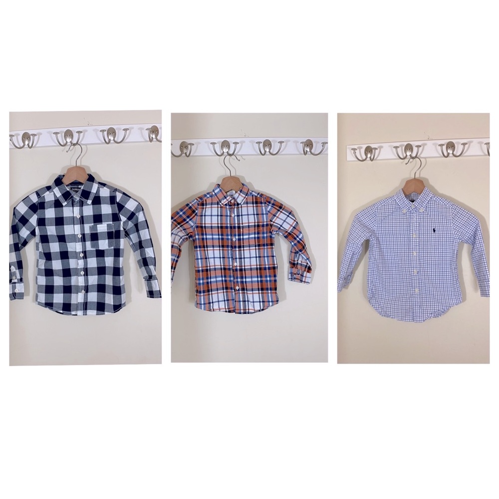 Set of Three Boys Button Down Dress Shirts